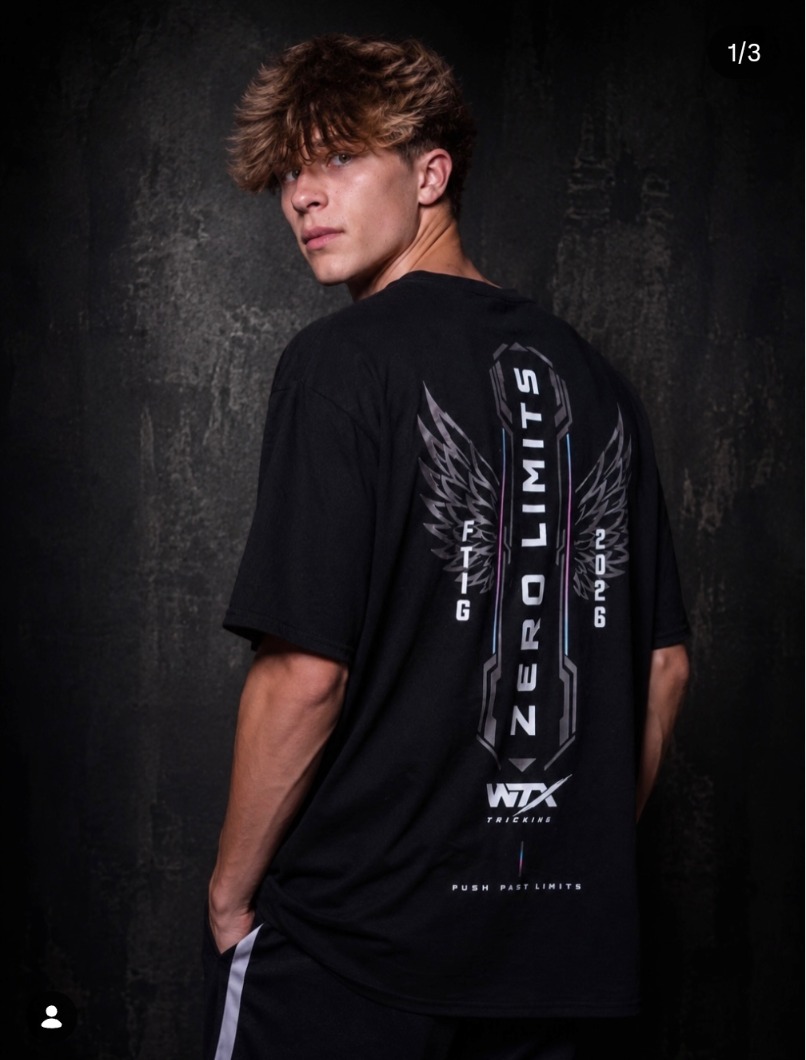 Athlete wearing the WightTricks Zero Limits t-shirt